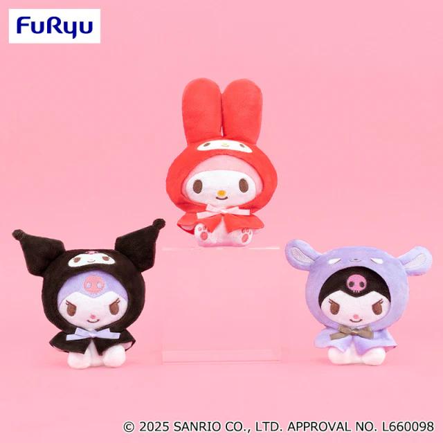 Furyu - My Melody & Kuromi Dress-Up Poncho Plush