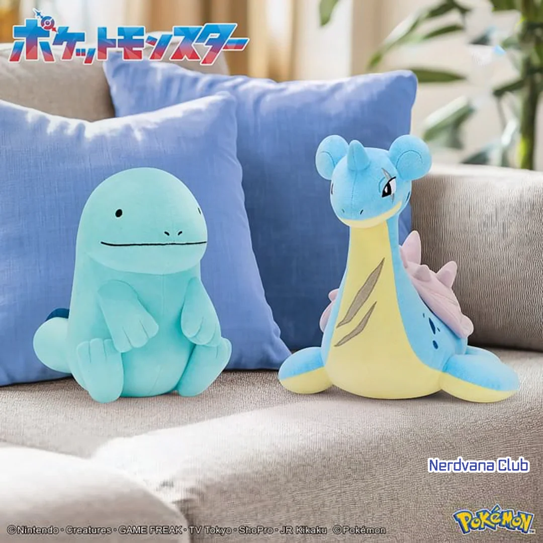 Pokemon Mecha Mofugutto ~Quagsire & Hero Lapras~ Plush