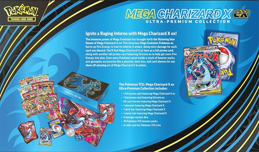 Pokémon TCG: Mega Charizard X ex Ultra-Premium Collection - INGLÉS - Image 3