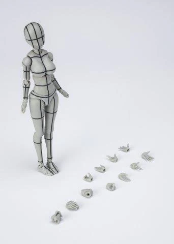 S.H.Figuarts BODY-CHAN -Sports- Edition WIRE FRAME (Gray Color Ver.) - Image 2